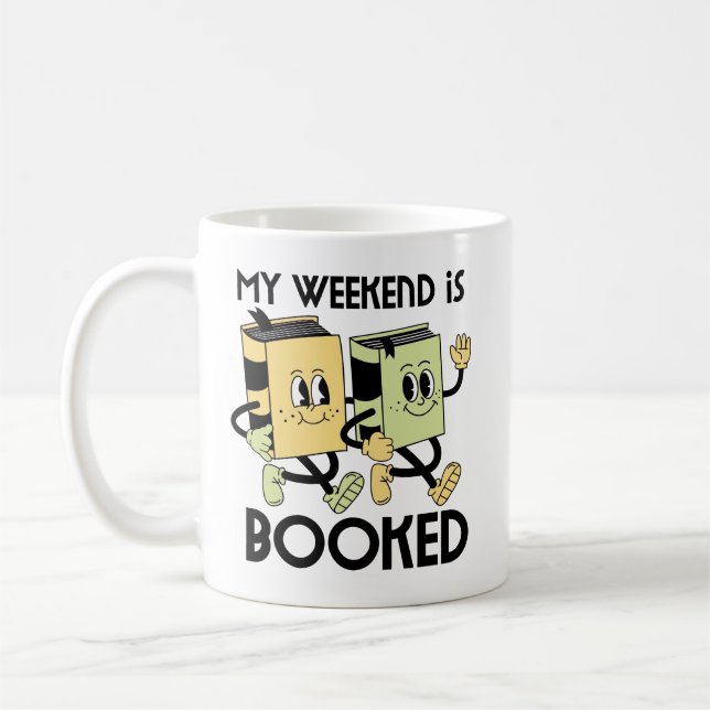 Caneca De Café Camisa de T-Final de Semana do Livro (Esquerda)