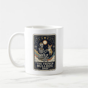 Caneca De Café Camisa de Tarot de Esqueleto Vintage do Papai Bull