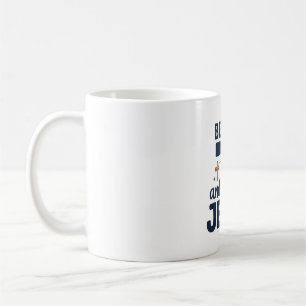 Caneca De Café Camisa de tipografia cristã Fique parado e conheça
