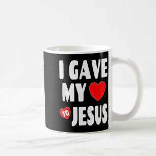 Caneca De Café Camisa de Valentino Cristão - Dei Meu Coração a Je