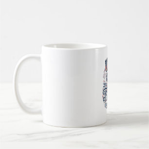 Caneca De Café Camisa de Vetor de Chaves da Liberdade Patriótica