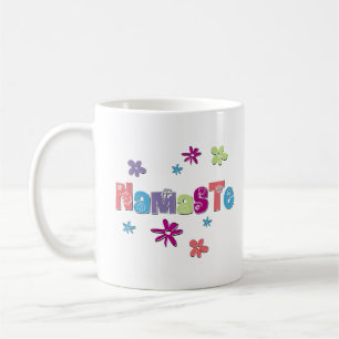 Caneca De Café Camisa de Yoga do Namaste da Flor