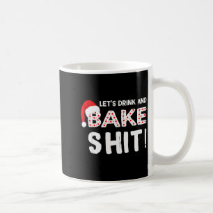 Caneca De Café Camisa Divertida de Natal para Adultos, Assar e Be