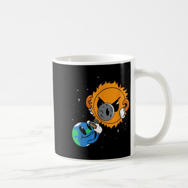 Caneca De Café Camisa Divertida Eclipse Solar (Direita)
