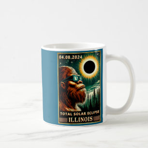 Caneca De Café Camisa Divertida Eclipse Solar Total Illinois Pé G