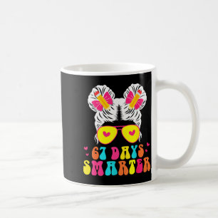 Caneca De Café Camisa do 67º dia de aula 67 dias mais inteligente