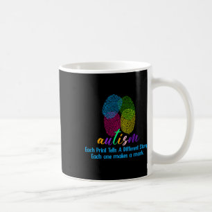 Caneca De Café Camisa do Autismo da Impressão Digital