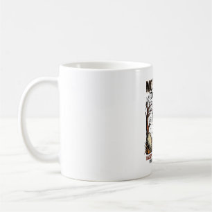 Caneca De Café Camisa do Cemitério Vintage Gato Preto do Hallowee