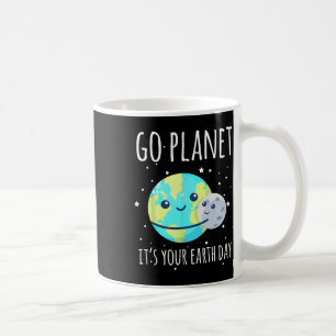 Caneca De Café Camisa do Dia da Terra Ir para o Planeta É o seu F