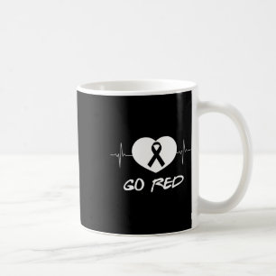 Caneca De Café Camisa do Dia Vermelho Fita do Coração Presente Do
