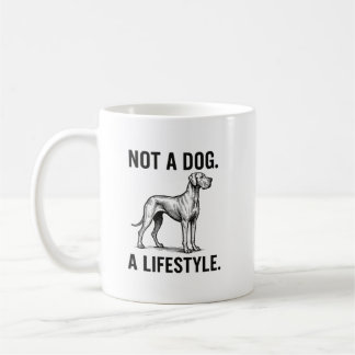 Caneca De Café Camisa do Great Dane – “Não é um Cachorro. Um Esti