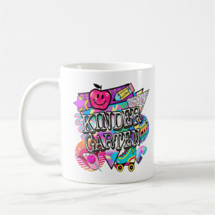Caneca De Café Camisa do jardim de infância dos anos 90