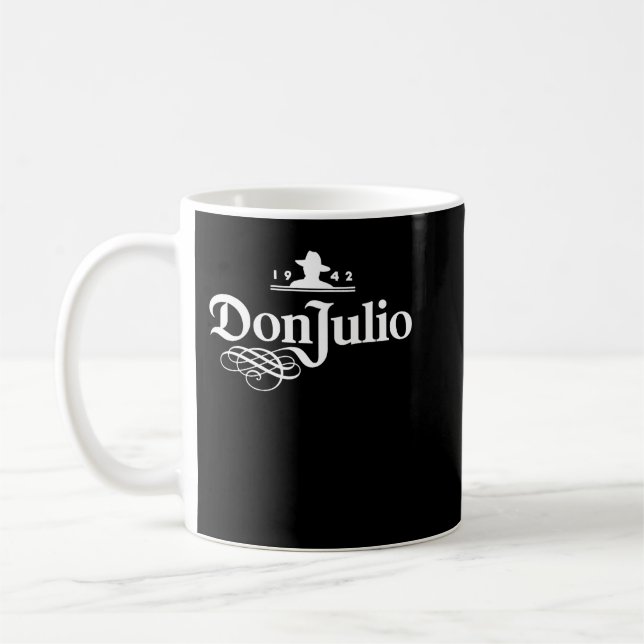 Caneca De Café Camisa do logotipo branco Don Julio 1942 (Esquerda)