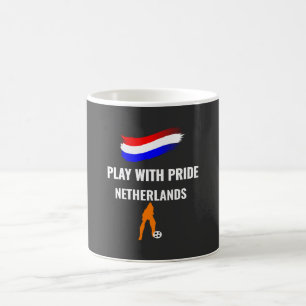 Caneca De Café Camisa do Orgulho do Futebol da Holanda 2026