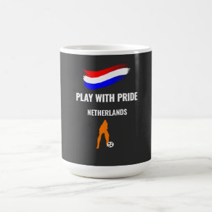 Caneca De Café Camisa do Orgulho do Futebol da Holanda 2026