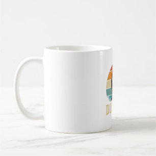 Caneca De Café Camisa do Papai Pato com Gravação Vintage e Pôr do