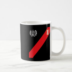 Caneca De Café Camisa do Peru Bandeira Peruana Escudo Retro Futeb