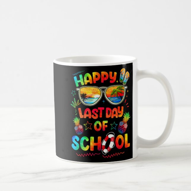Caneca De Café Camisa do Último Dia de Aula Professores Fim de An (Direita)