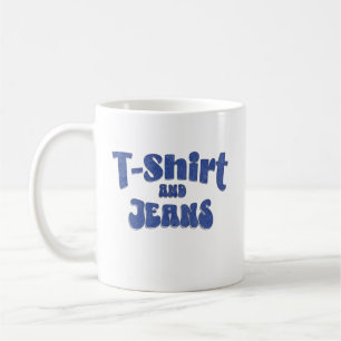 Caneca De Café Camisa e Jeans