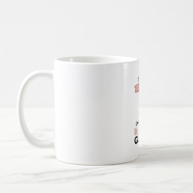 Caneca De Café Camisa engraçada com brilho para Pinscher Miniatur (Esquerda)