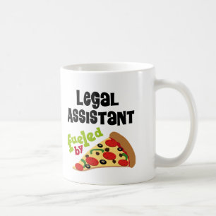 Caneca De Café Camisa (engraçada) da pizza T do assistente legal