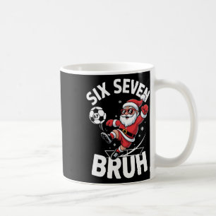 Caneca De Café Camisa engraçada de Natal Bruh Futebol Papai Noel 