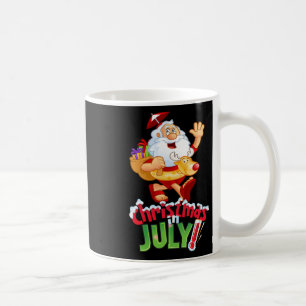 Caneca De Café Camisa engraçada de Natal em julho Rena de verão F