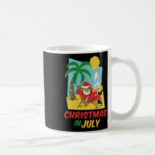 Caneca De Café Camisa engraçada de Natal em julho Summer Santa Be
