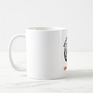Caneca De Café Camisa engraçada de zumbi com lua gravada e humor 