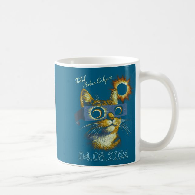 Caneca De Café Camisa engraçada Eclipse Solar Eclipse Total Solar (Direita)