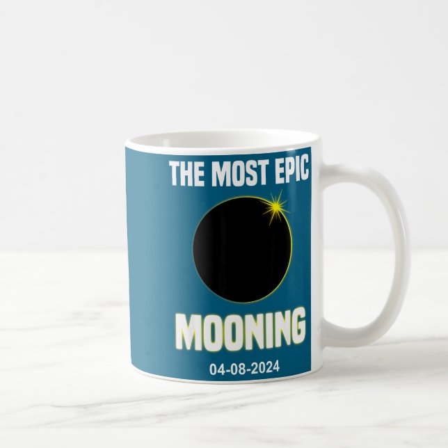 Caneca De Café Camisa Engraçada Eclipse Solar Lua 04 08 (Direita)