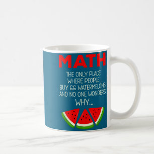 Caneca De Café Camisa engraçada Matemática Cálculo de Melancia Pi