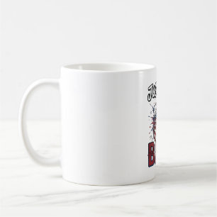 Caneca De Café Camisa engraçada patriótica de fogo de artifício v