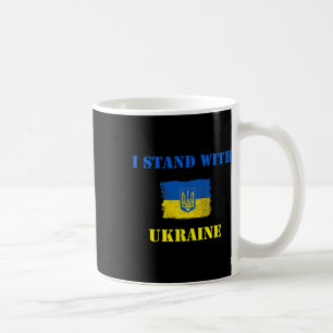 Caneca De Café Camisa Eu Apoio a Ucrânia Bandeira Ucraniana Supor