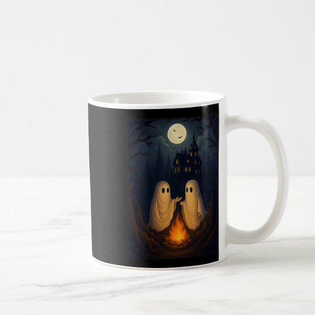 Caneca De Café Camisa Fantasma de Campfire (Direita)