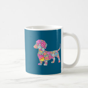 Caneca De Café Camisa Fofa Ovos Coloridos Cachorro Dachshund Cach
