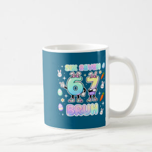 Caneca De Café Camisa Fofa Páscoa Seis Sete Bruh Coelho