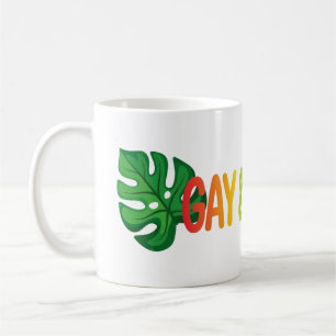 Caneca De Café Camisa Gay e Orgulho Crescente de Planta