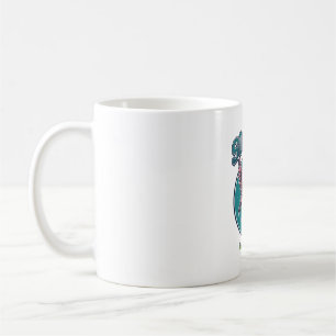 Caneca De Café Camisa Gráfica do Jogador de Futebol Flamingo Vint