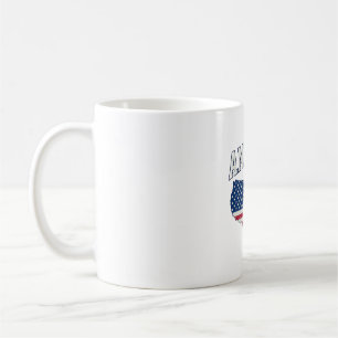 Caneca De Café Camisa Gráfica Vintage Patriótica Mapa Bandeira da