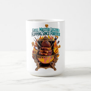 Caneca De Café Camisa Grill Master Legend 