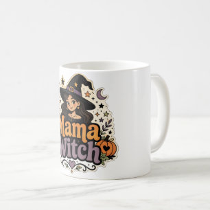 Caneca De Café Camisa Groovy Mama Witch Vintage Halloween