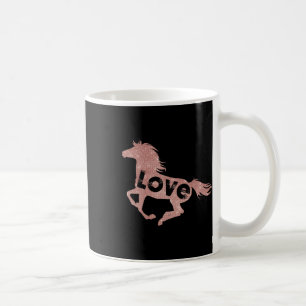 Caneca De Café Camisa-guia-dorso-de-cavalo rosa Dourado