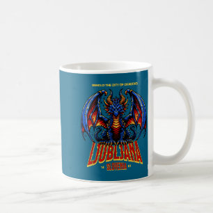Caneca De Café Camisa Liubliana Eslovênia Contemple Dragões da Ci