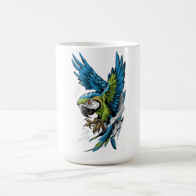 Caneca De Café Camisa Manga Longa Arara Espírito Selvagem (Centro)