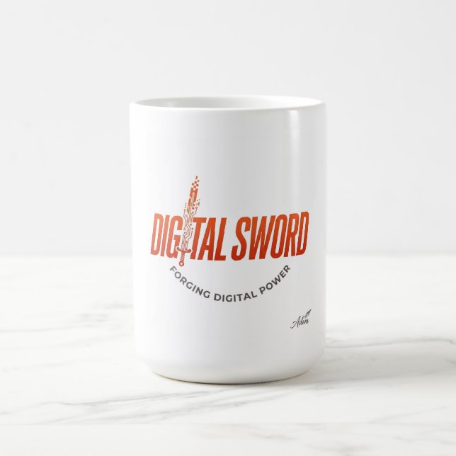 Caneca De Café Camisa Manga Longa Digital Sword (Centro)