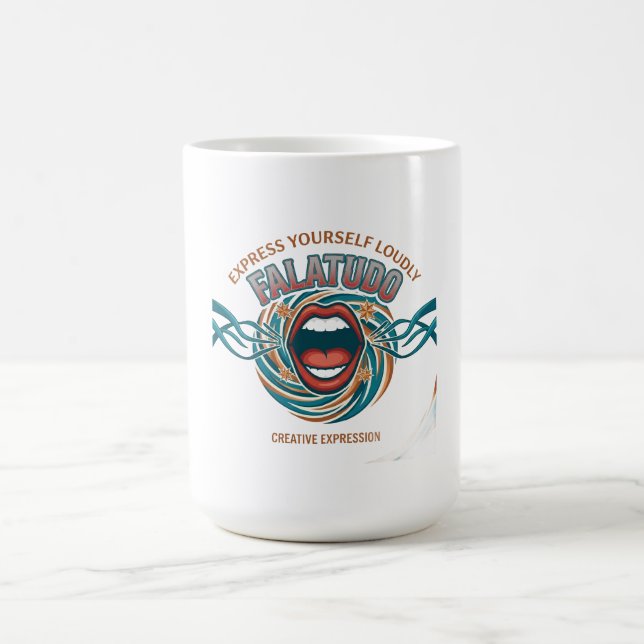 Caneca De Café Camisa Manga Longa Gráfica Falatudo (Centro)