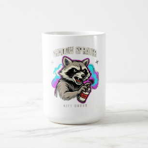 Caneca De Café Camisa Manga Longa Shadow Sprayer Raccoon
