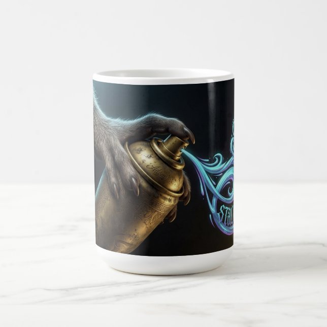 Caneca De Café Camisa Manga Longa Urban Art Spray Can (Centro)