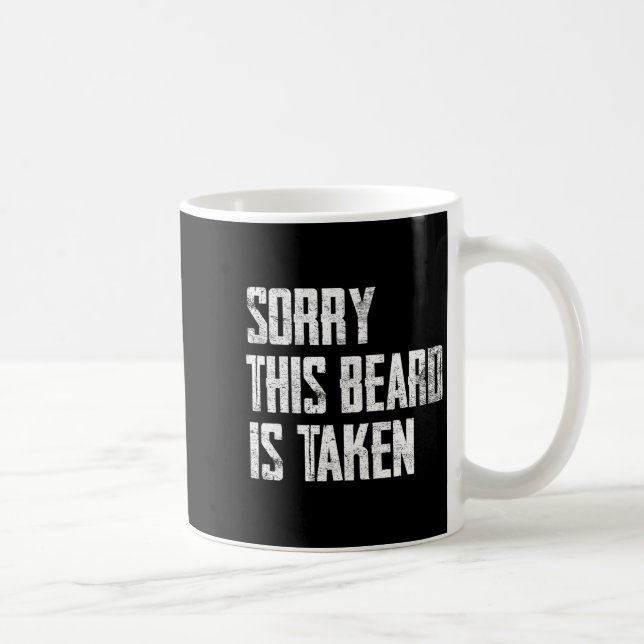 Caneca De Café Camisa Marido Desculpe Barba Casado (Direita)